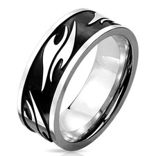 Bague en Acier Inox Tribal