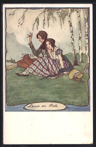 Carte postale artiste - postale, rie