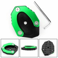 Moto Béquille Latérale CNC Pad Plaque Pour KAWASAKI Z900 Z1000SX 2017-19 Vert A'
