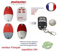 TÉLÉCOMMANDE GENERIQUE COPIEUSE POUR MOTOSTAR CLIKSTAR, RE532, RE534 CLIK 4M, 4C