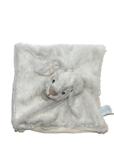 Doudou lapin plat blanc - doudou,
