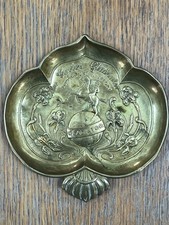 CYCLES GLADIATOR VIDE POCHE CENDRIER PUBLICITAIRE ART NOUVEAU LAITON VÉLO