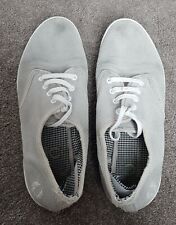 Baskets en toile pour femmes en daim gris Fred Perry Royaume-Uni taille 5