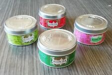 4 Boites Métal Publicitaires KUSMI TEA Paris (4 Parfums divers)