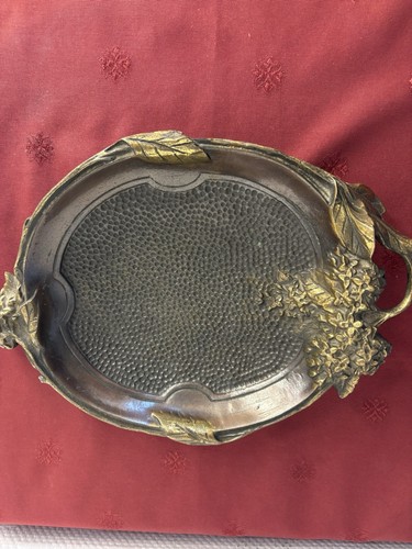 Plateau art nouveau bronze - plateau,