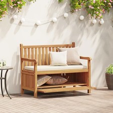 Banc de jardin avec stockage