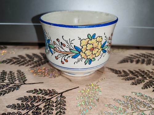 Ancien pot faïencerie décor - ancien,
