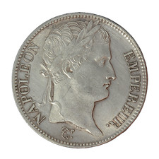 Monnaie France 5 Francs Napoléon Ier Argent 1809 Rouen (B) P15060