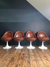 Suite de 4 fauteuils vintage