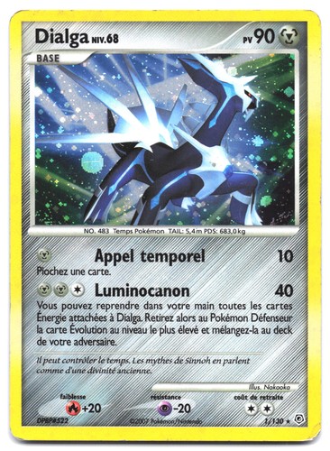 Carte pokémon dialga - pokémon,