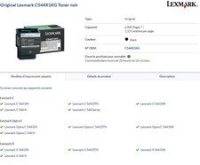 CARTOUCHE ENCRE C544/X544 noir