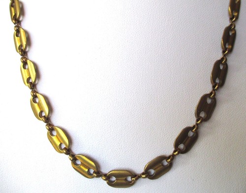 Collier couleur bronze chaîne - collier,