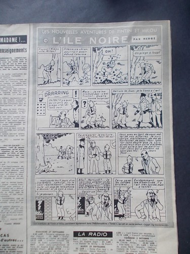 Tintin herge ile noire 1953 - noire,