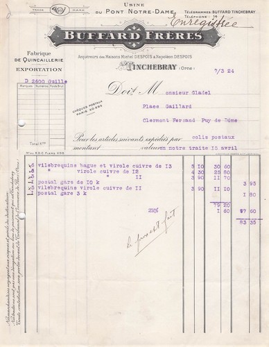 Tinchebray fabricant - 61,