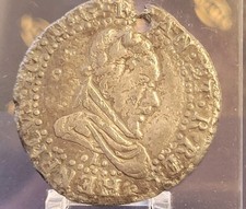 RARE henri III 1/2 franc faux d epoque limoge vers 1580 7.62 grs