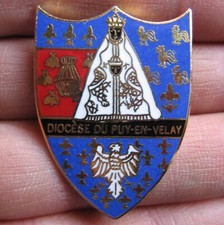 Pin's, Diocese du Puy en Velay, Vierge noire, religion, 3,8 cm, pins, insigne