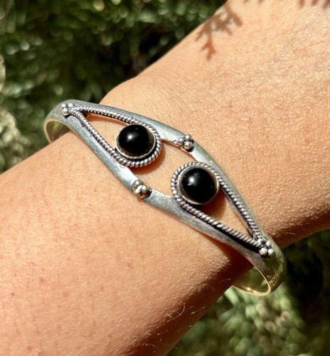 Bracelet manchette argent - en,