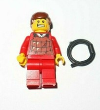 Lego ® Minifig Figurine Aventurier Plastron Marron + Lasso 