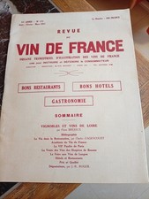 Revue du Vin de France N°171  Janvier Février Mars 1957 Bons Restaurants -Hotels