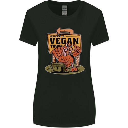 Route vers vegan town - vegan,