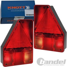 2x KNOTT Feux Arrière - Lot Feu Arrière Nsl Earpoint 1 pour Remorque de Voiture