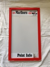 Panneau Affichage Marlboro Racing Service Point Info 45 / 75cm Original Vintage