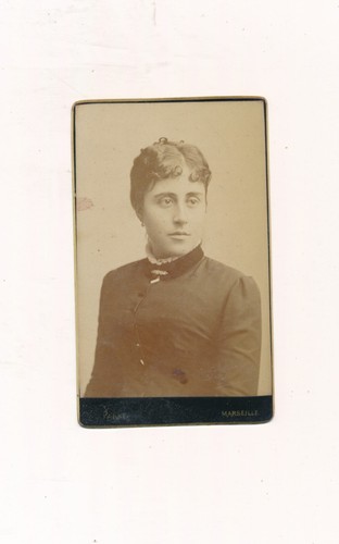 Cdv jeune femme chignon - cdv,