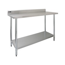 Table de préparation Inox 120 cm Plan de Travail Cuisine Restaurant Cantine
