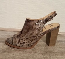 DESTOCKAGE CHAUSSURES NU-PIEDS SANDALES A TALON Mes Shoes d'Amour TAILLE 38/H446