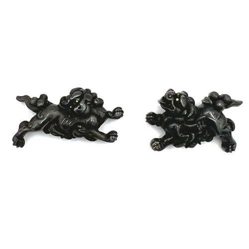 Menuki sacred lions - menuki,