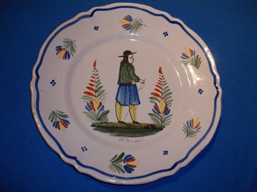 Assiette faïence ancienne - en,