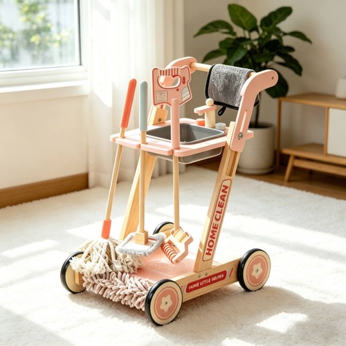 Chariot nettoyage bois - chariot,