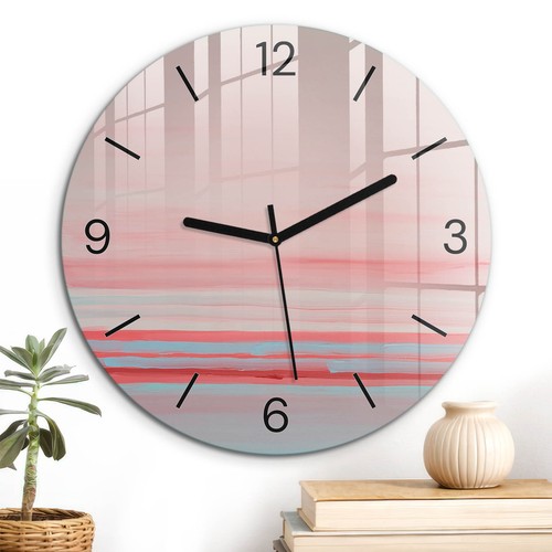 Horloge murale verre pour - horloge, en
