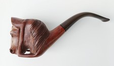 Pipe de collection sculptée en bois de bruyère - Saint Claude - Tête de cheval