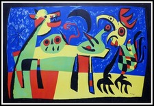 Joan MIRO : chien aboyant à