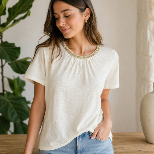 Maje tellor linen - linen, blouse
