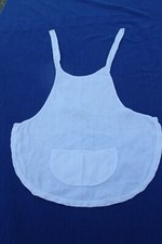 Tablier N°19 en coton blanc