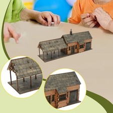 Maquette de maison en bois à l'échelle 1:72, accessoire pour