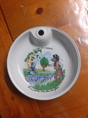 Ancienne assiette bouillie - ancienne,