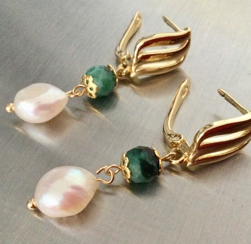 Plaqué 18k emeraude - plaqué,