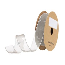 25mm 18M étoile Organza Ruban