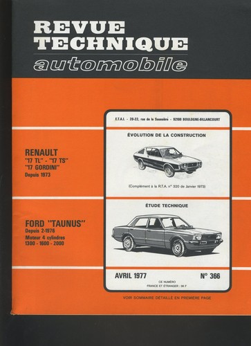 Revue technique automobile - (c6)revue,