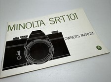 Minolta SRT 101 Owners Manual