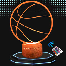 Lampe de chevet 3D LED ballon de Basketball - Veilleuse changement de couleurs
