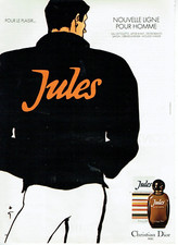 publicité Advertising 0323 1980  ligne homme Jules Dior René Gruau  eau toilette