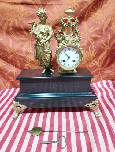 Ancienne pendule marbre - ancienne, en