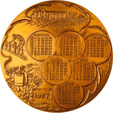 France, Médaille, Calendrier
