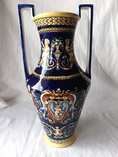 Ancien vase faience gien - de,