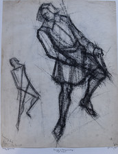 Felix Schivo (1924-2006) (35) - pierre noire - Mariage de la Vierge, Fouquet