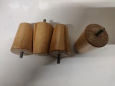 Lot de 4 pieds en bois a visser pour petit  Fauteuil